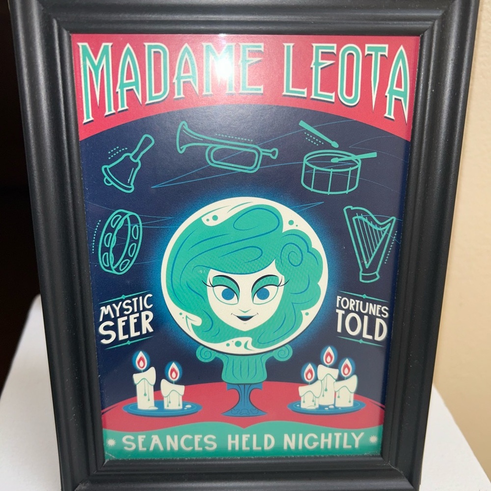 Madame Leota Wonderground Framed Postcard